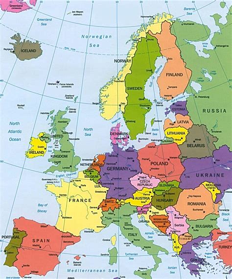 Avrupa haritası türkçe 2015